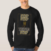 ステップステップトリプルラインダンス中毒靴面白いクラス Tシャツ (正面)