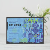 ステップストーンズ Bar Bat Mitzvah 招待状 (スタンド正面)