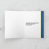 ステップソンお誕生日ケーキとキャンドル カード (内部)