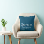 ステップソンブルーモダンおもしろいタイポグラフィ クッション (椅子)