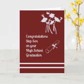 ステップソン用高校卒業カード カード (黄色い花)