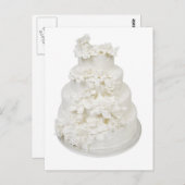 ステップタイ結婚プのケーキ ポストカード (正面/裏面)