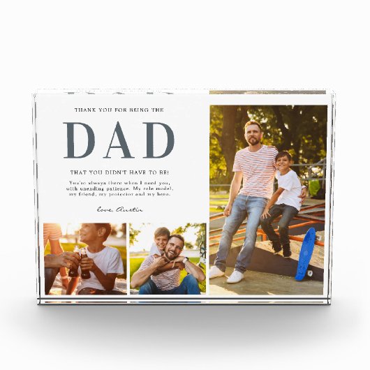 ステップダステプファーザー引用文 |写真付きコラージュ3 フォトブロック (正面)