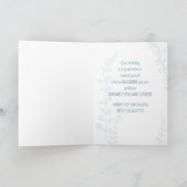 ステップドーター宗教的15番目の誕生日ハンドドロー カード (内部)