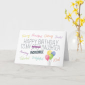 ステップドーター誕生日、あなたは信じられない！ カード (黄色い花)