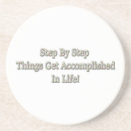 「ステップバイステップ」かわいいデザイン。買今 コースター