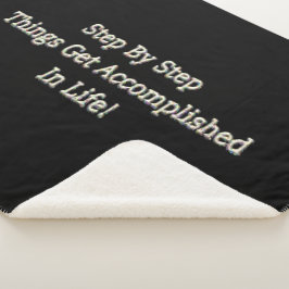 「ステップバイステップ」かわいいデザイン。買今 シェルパブランケット