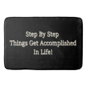 「ステップバイステップ」かわいいデザイン。買今 バスマット (正面)