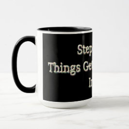 「ステップバイステップ」かわいいデザイン。買今 マグカップ