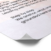 ステップバイステップ – エンパワーメント詩 ポスター (角)