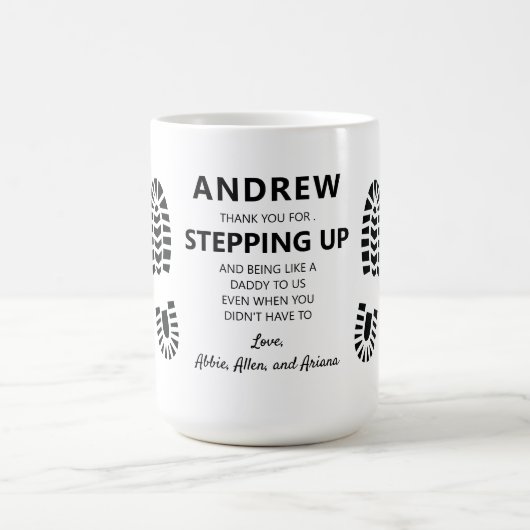 ステップパパありがとう コーヒーマグカップ (中央)