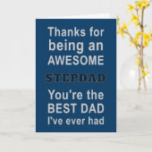 ステップパパとして最高にありがとう カード (黄色い花)