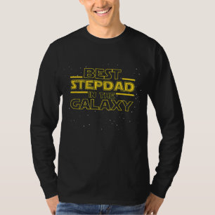 ステップパパのギフトの義理最高の父ガラの義父 Tシャツ