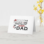 ステップパパの引用文の父の日 カード (黄色い花)