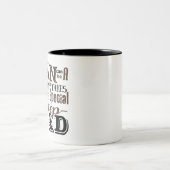 ステップパパの最も最高のな父の日 ツートーンマグカップ (中央)