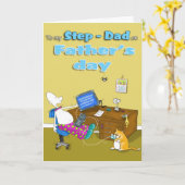 ステップパパの父の日カード カード (黄色い花)