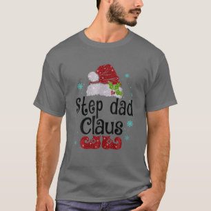 ステップパパクロースクリスマスパジャマファミリーマッチングXm Tシャツ