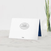 ステップパパバースデーブルーレザー カード (裏面)