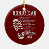 ステップパパボーナスファーザーファーザーデイステップソン セラミックオーナメント (裏面)