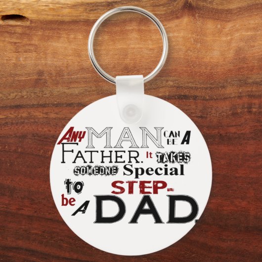 ステップパパ引用文ファーザーズ キーホルダー (正面)