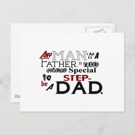 ステップパパ引用文ファーザーズ ポストカード (正面/裏面)