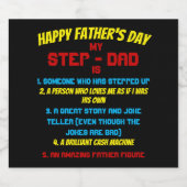 ステップパパ引用文ブラックファーザーズデイ ビールラベル (シングルラベル)