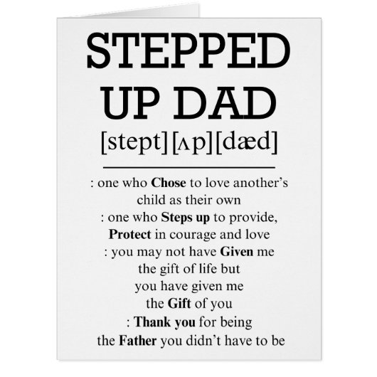 ステップパパ用カード、ステップアップパパ (正面)