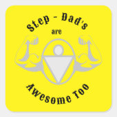 ステップパパ素晴らしも スクエアシール (正面)