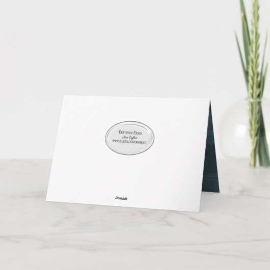 ステップパパ誕生日の格子模様 カード (裏面)