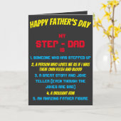 ステップパパ 名言 父の日 カード (黄色い花)