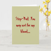 ステップパパ:  …私の血ではないかもしれません カード (黄色い花)