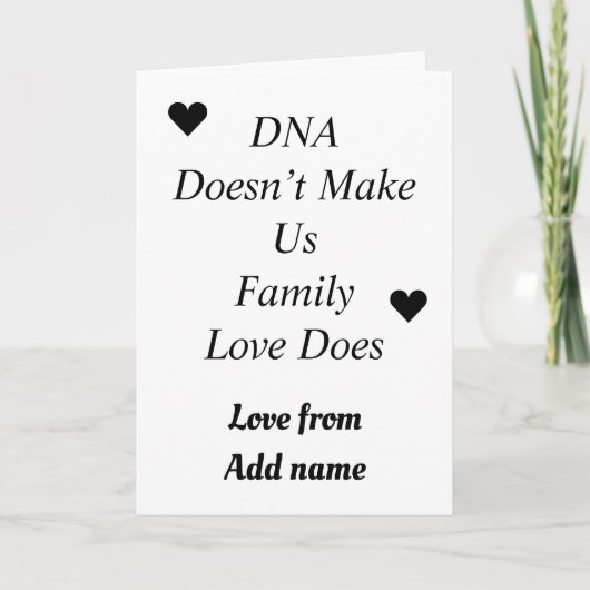 ステップパーソナライズされたの親または子の特殊カード カード (正面)