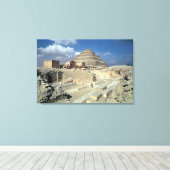 ステップピラミッドを含むDjoserの複合体 キャンバスプリント (インサイチュ (ウッドフロア))