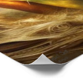 ステップピンアウトAIファンタジーデジタルアートプリントタイガー ポスター (角)