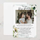 ステップファーザーの日の引用 - 娘からステップパパへ シーズンカード (正面/裏面)