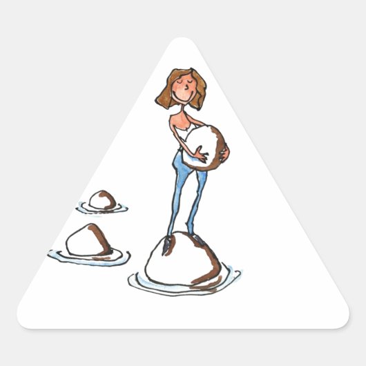 ステップフォワード 三角形シール (正面)