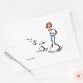 ステップフォワード 長方形シール (封筒)