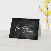 ステップブラザーのブラックレザー誕生日 カード (黄色い花)