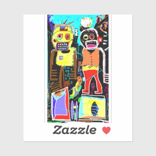 ステップブラザーズはっきりしたステッカー – 抽象芸術顔アート シール (シート)