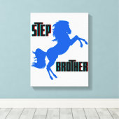 ステップブラザーホース育成 キャンバスプリント (インサイチュ (ウッドフロア))