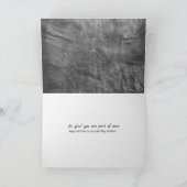 ステップブラザー誕生日グレーレザーカード カード (内部)