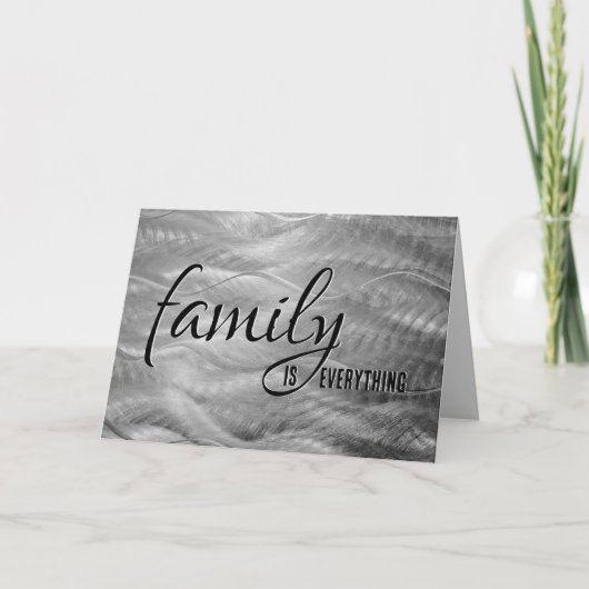 ステップブラザー誕生日メタル抽象芸術 カード (正面)