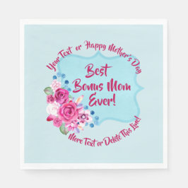ステップマザデイボーナスママチェンジ文字媒体 スタンダードランチョンナプキン