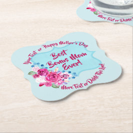 ステップマザースデイボーナスマムチェンジ文字 ペーパーコースター