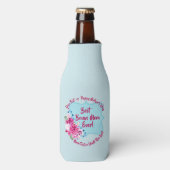 ステップマザースデイボーナスマムチェンジ文字 ボトルクーラー (ボトル正面)