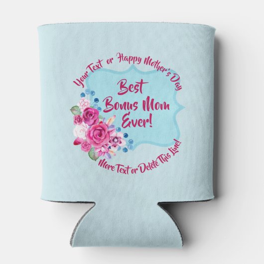 ステップマザースデイボーナスマムチェンジ文字 缶クーラー (裏面)