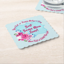 ステップマザーズ日賞与ママ変更文字丸め ペーパーコースター