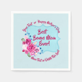 ステップマザーズ日賞与ママ変更文字小 スタンダードカクテルナプキン