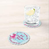 ステップマザーズ日賞与ママ変更文字Scalloped ペーパーコースター (インサイチュ)