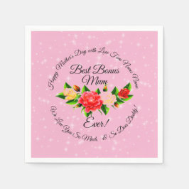 ステップマザーボーナスマザーズデイ小 スタンダードカクテルナプキン